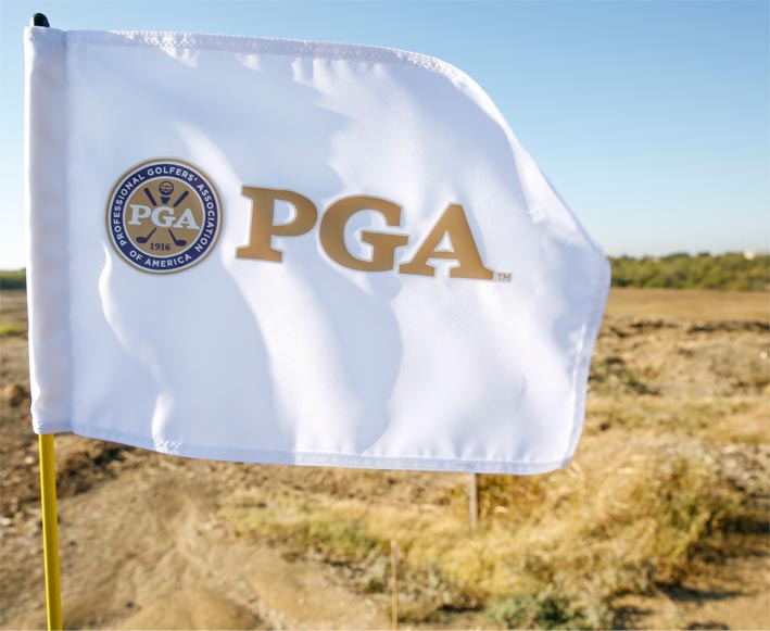 PGA tour flag.